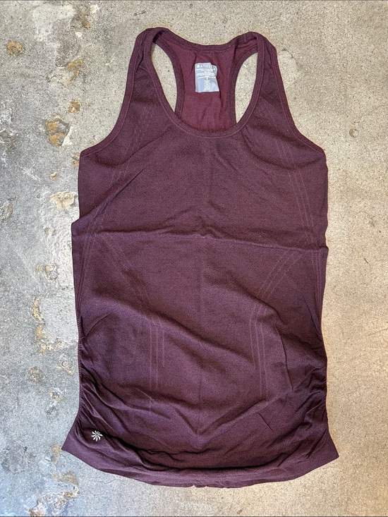 Athleta Tops - Athleta Speedlight Racerback Heathered Tank Top in Burgundy